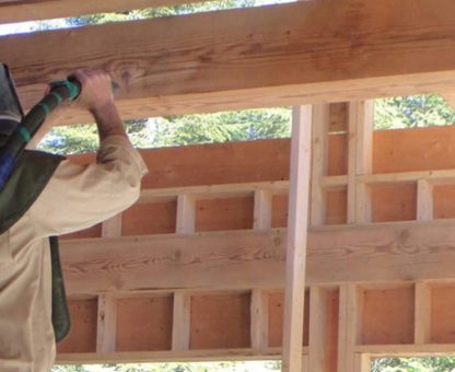 очистка древесины пескоструем